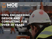 Tablet Screenshot of moeengineering.com